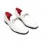 Emilio Franco "Edgardo" White Genuine Italian Deer Skin Leather Loafers.